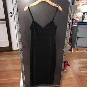 Alexander Wang SLEEVELESS FITTED MIDI DRESS